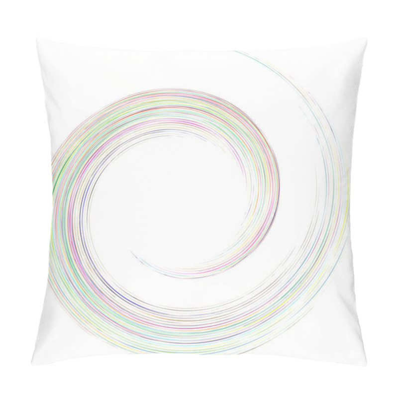 Personality  Detailed Twirl, Spiral Element. Whirlpool, Whirligig Effect. Cir Pillow Covers