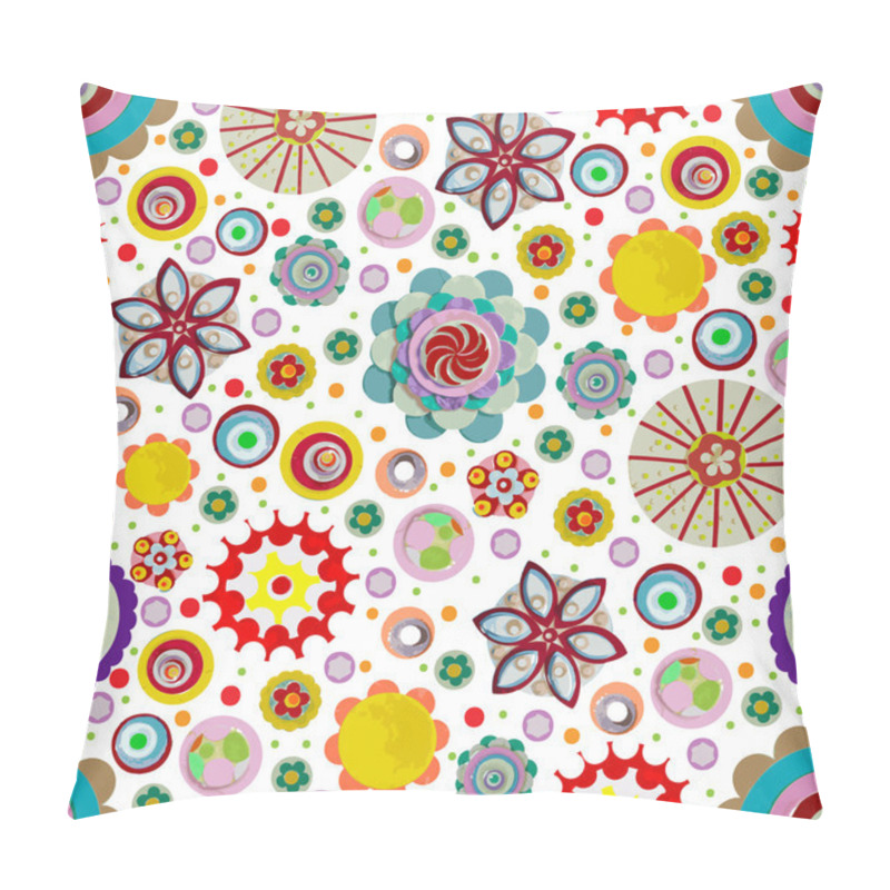 Personality  Abstract Seamless Flowers Pattern Pillow Covers