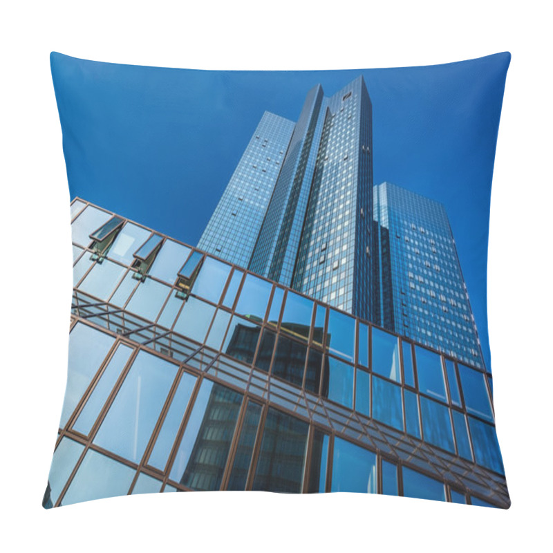 Personality  Modern Skyscrapers Of Frankfurt Am Main, Germany Pillow Covers