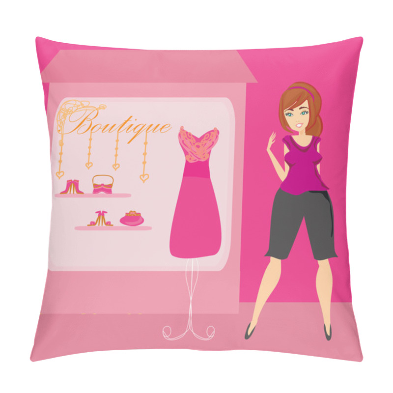 Personality  Full Lady Chooses Dresses Pillow Covers