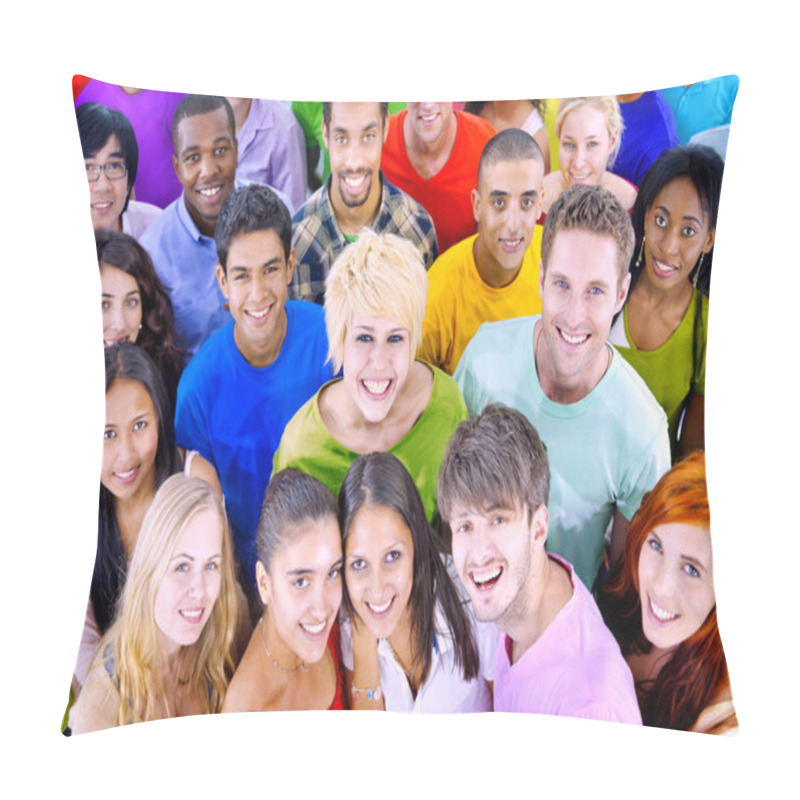 Personality  Young Diversity People Together Pillow Covers