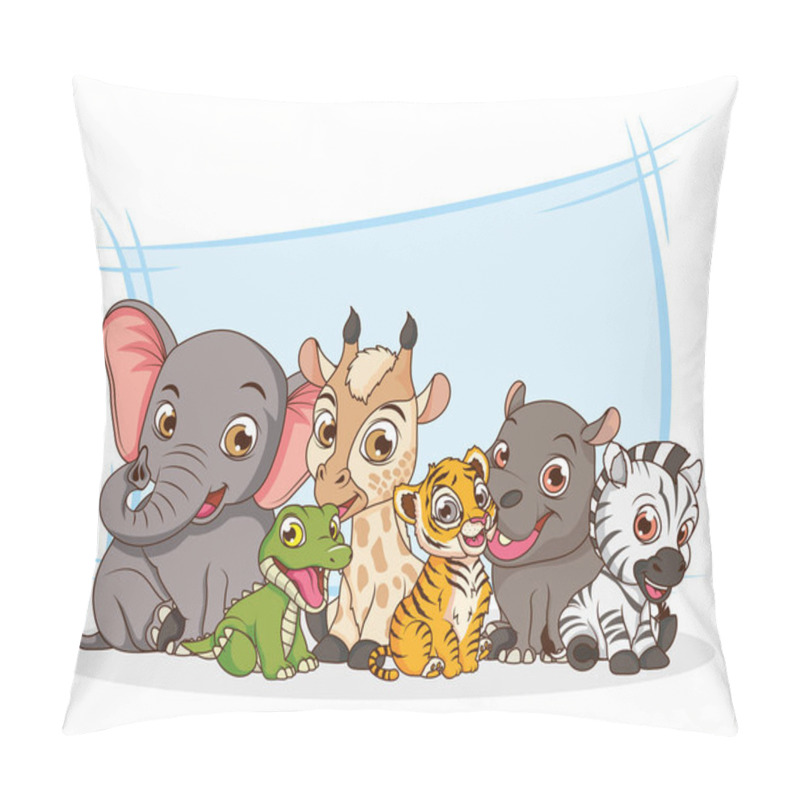 Personality  Cute Six Animals Babies Cartoon Characters Pillow Covers