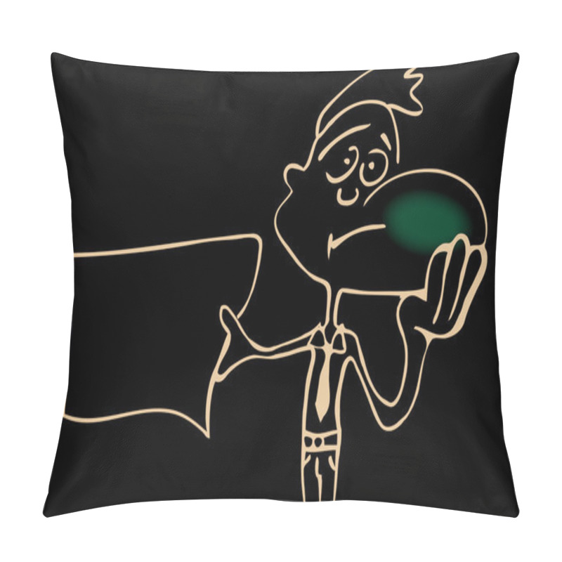 Personality  Cute Man Having A Toothache Pillow Covers