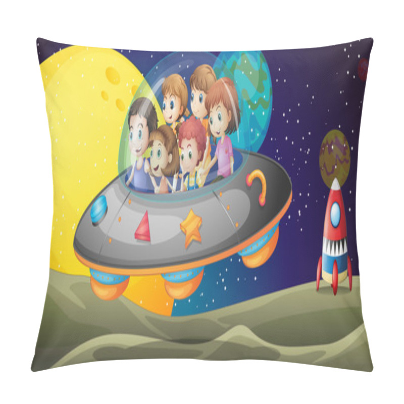 Personality  Kids In The Outerspace Pillow Covers