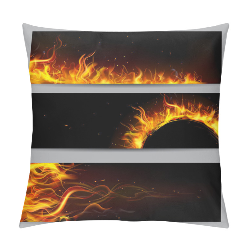 Personality  Fire Flame Template Pillow Covers