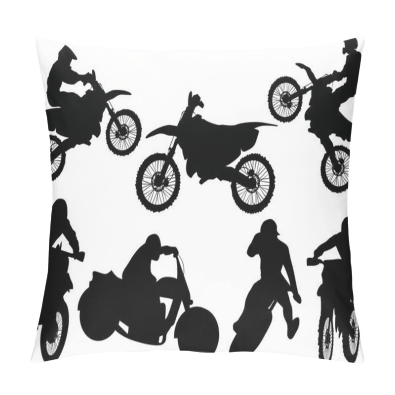 Personality  Racer Silhouettes Collection Pillow Covers