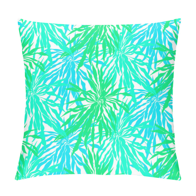 Personality  Seamless Pattern With Tropical Palm Leaves Pillow Covers