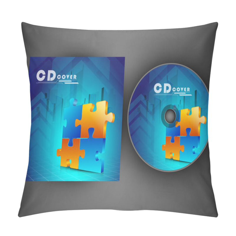 Personality  CD Cover Design For Your Business. EPS 10. Pillow Covers