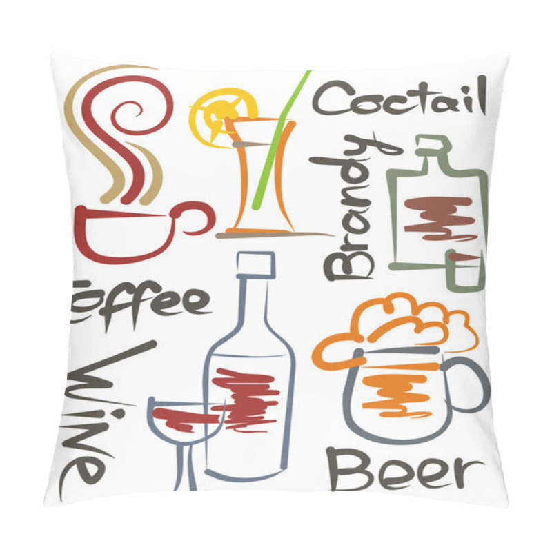 Personality  Beverages Pillow Covers