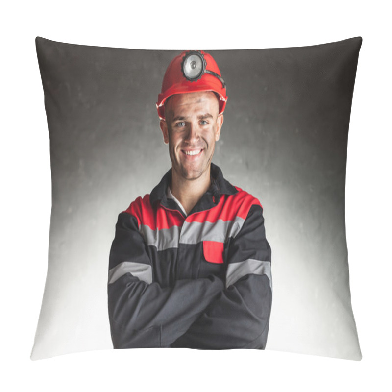 Personality  Smiling Coal Miner Pillow Covers