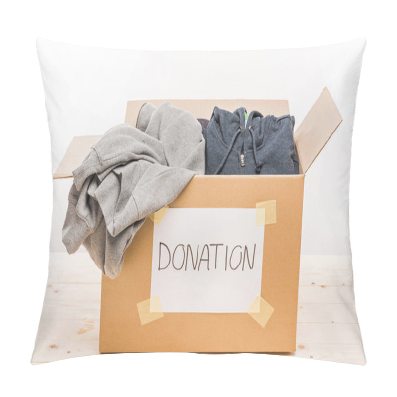 Personality  Box With Donation Clothes Pillow Covers