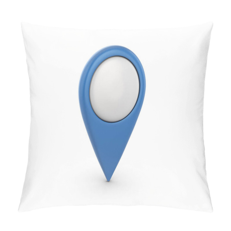 Personality  Map Marker On White Pillow Covers