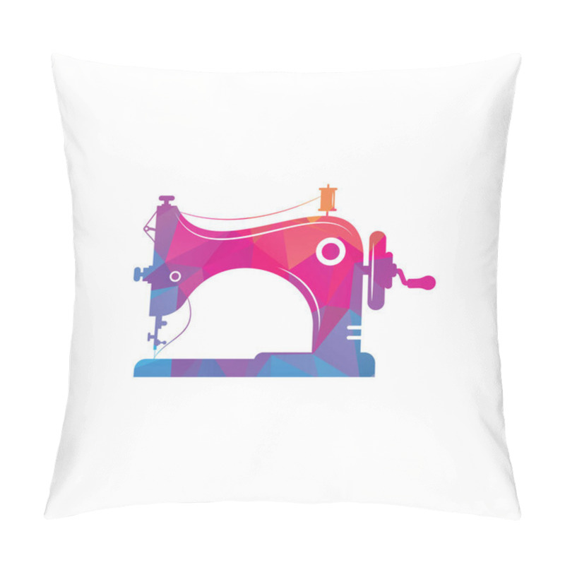 Personality  Manual Sew Machine Icon. Simple Illustration Of Manual Sew Machine Icon For Web Design Isolated On White Background. Pillow Covers