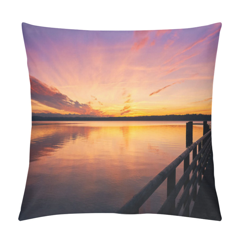 Personality  Beautiful Sunset At Lake Starnberg In Bavaria, Germany Pillow Covers