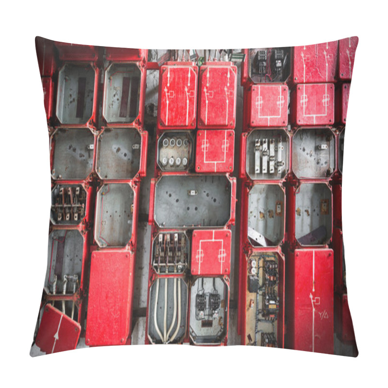 Personality  Industrial Fuse Cabinet Close Up Pillow Covers