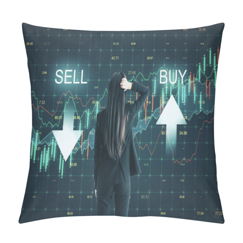 Personality  Sell And Buy Concept Pillow Covers