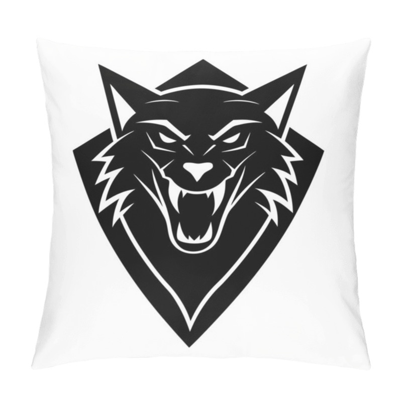 Personality  Apex Predator Logo Design Fierce Lion Emblem With Bold Typography Pillow Covers