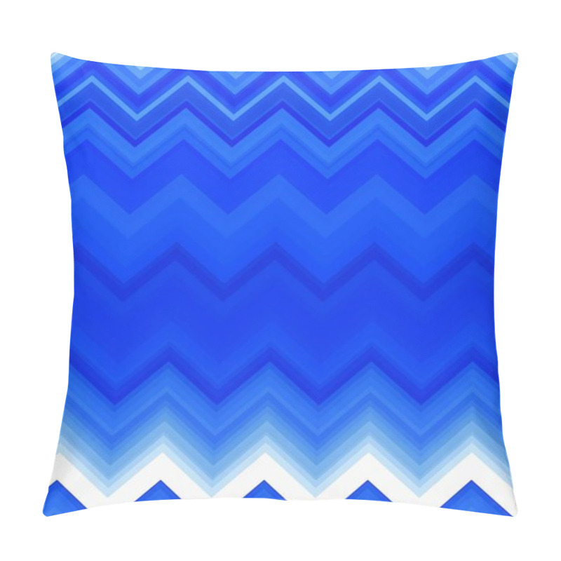 Personality  Blue Dark Chevron Zigzag Pattern. Texture Decorative. Pillow Covers