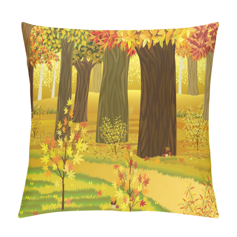 Personality  Dream Autumn Forest Pillow Covers