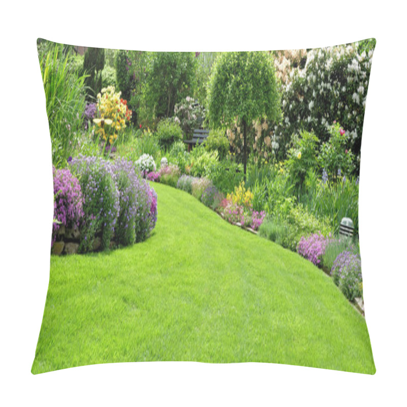 Personality  Beautiful Garden In The Spring Pillow Covers