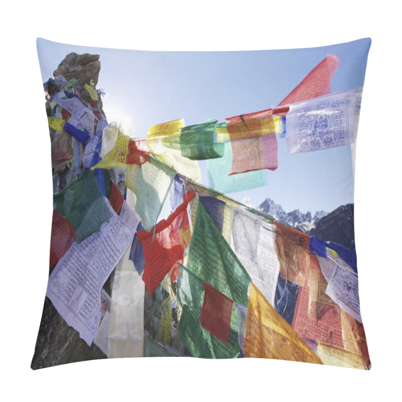 Personality  Prayer Flags Of Tibet Close Up Shot  Pillow Covers