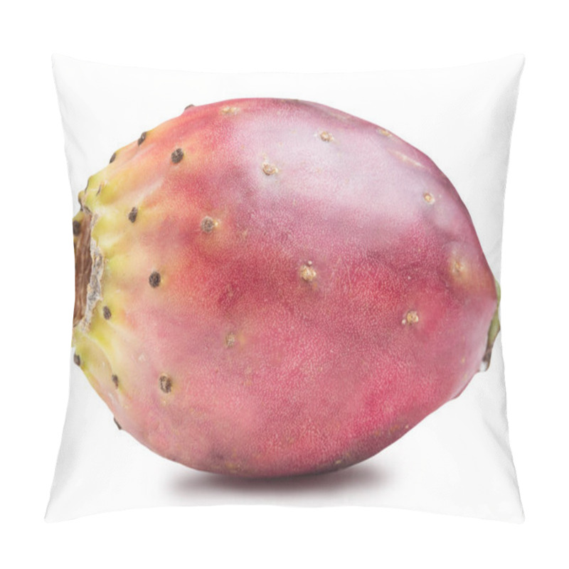 Personality  Prickly Pear Or Opuntia Plant On White Background. File Contains Clipping Path. Pillow Covers