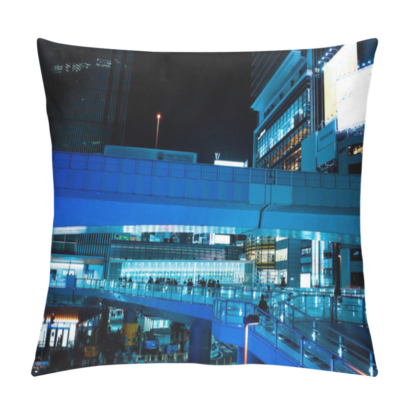 Personality  Night View Of Shibuya Ward, Tokyo. Shooting Location: Shibuya Ward, Tokyo Pillow Covers