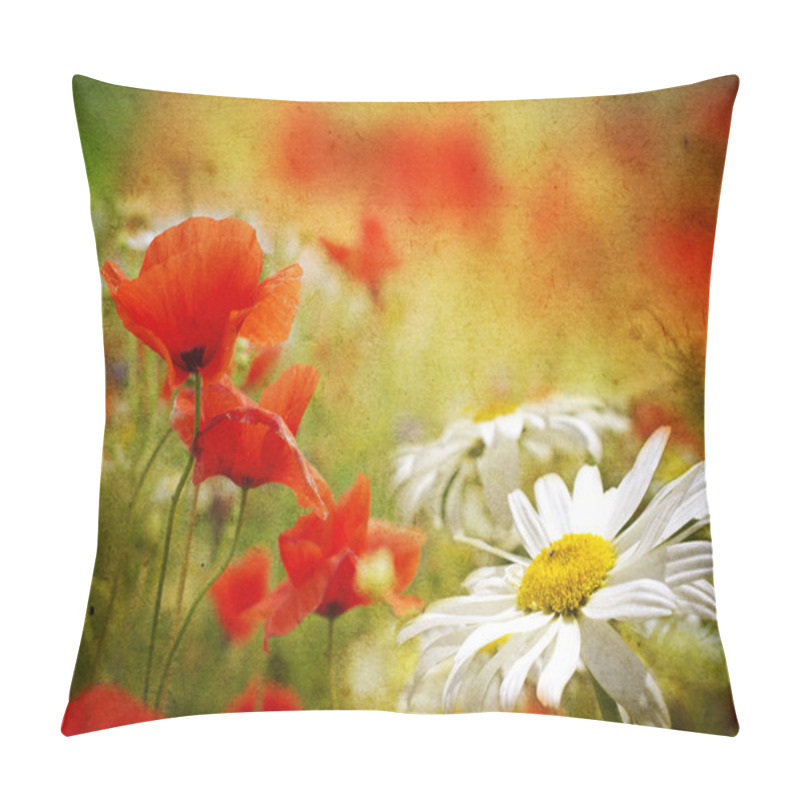 Personality  Poppy Flowers Pillow Covers