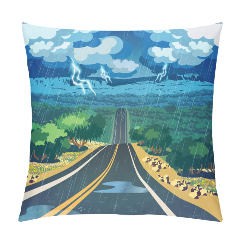 Personality  Thunderstorm In The Valley Pillow Covers