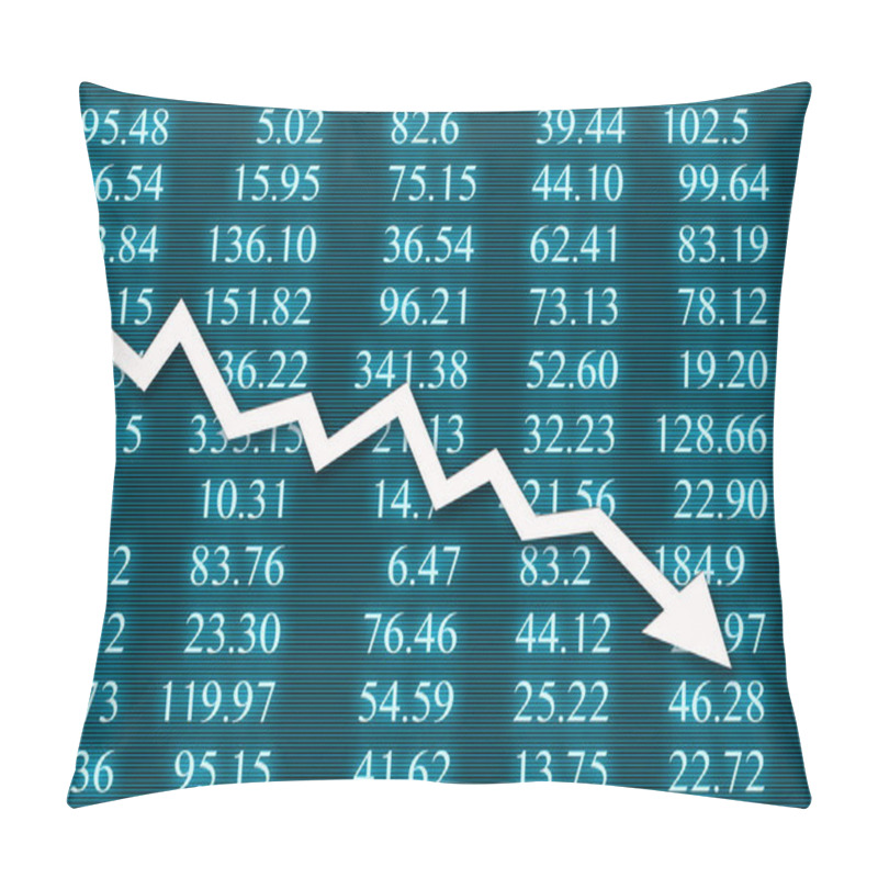 Personality  Stock Market Crash During The Economic Crisis Pillow Covers