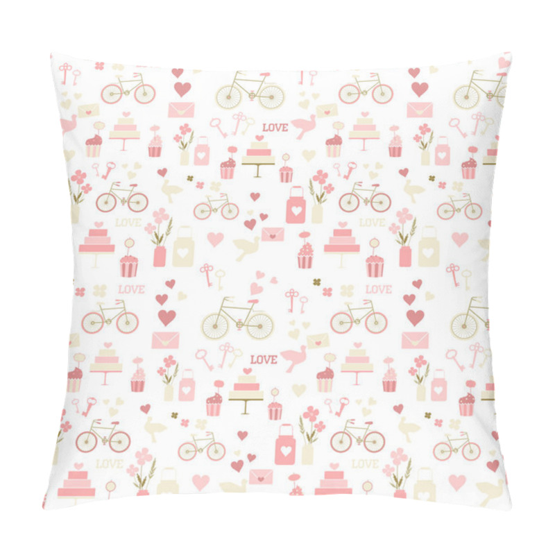 Personality  Seamless Wedding Pattern Pillow Covers