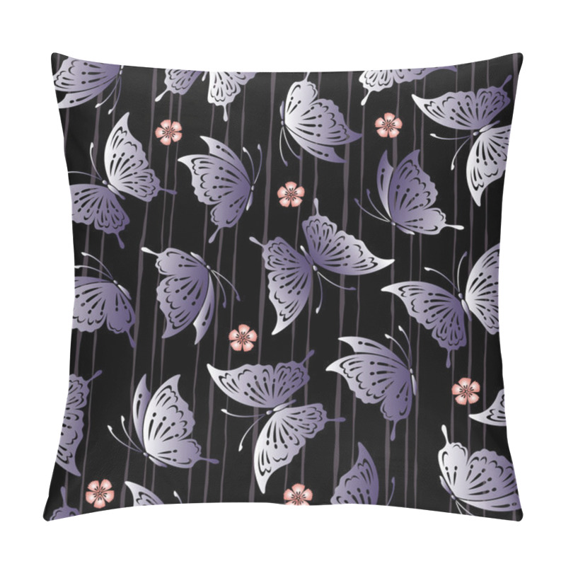 Personality  Japanese Butterfly Pattern Pillow Covers