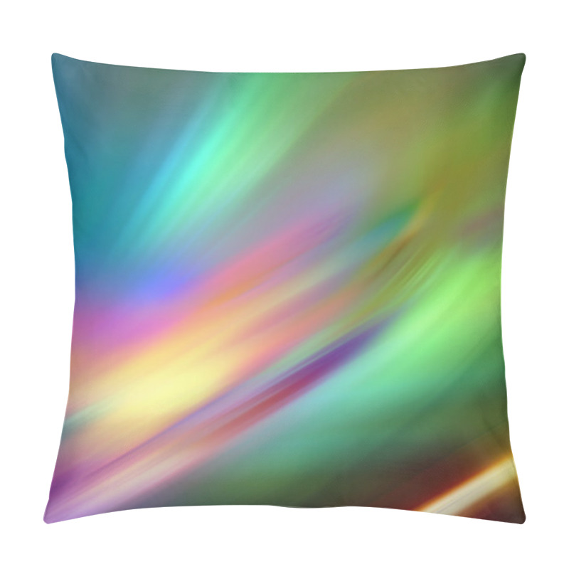 Personality  Abstract Background In Green, Purple And Yellow Pillow Covers