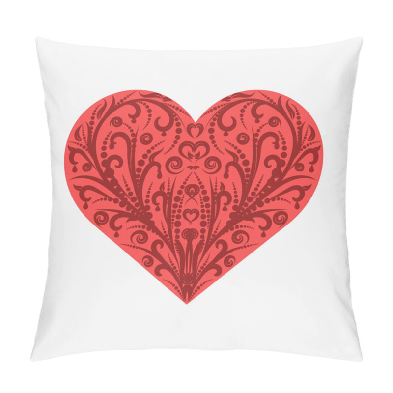 Personality  Suit Hearts Card Isolated On White Pillow Covers