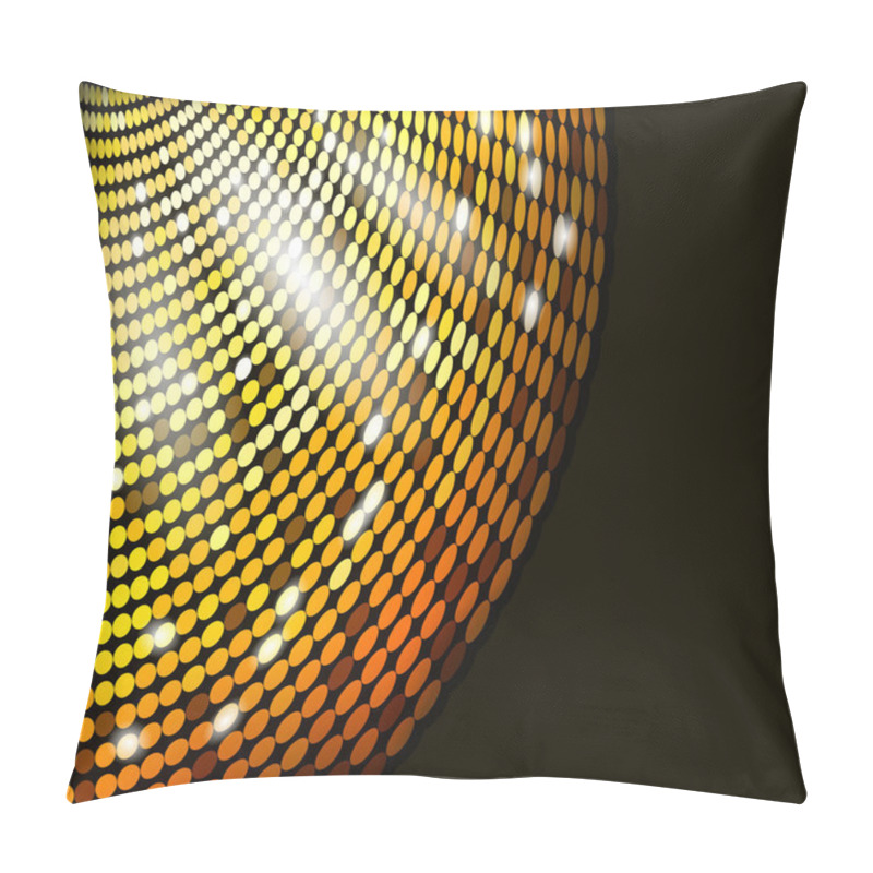 Personality  Abstract Glowing Circles Mosaic On A Dark Background Pillow Covers