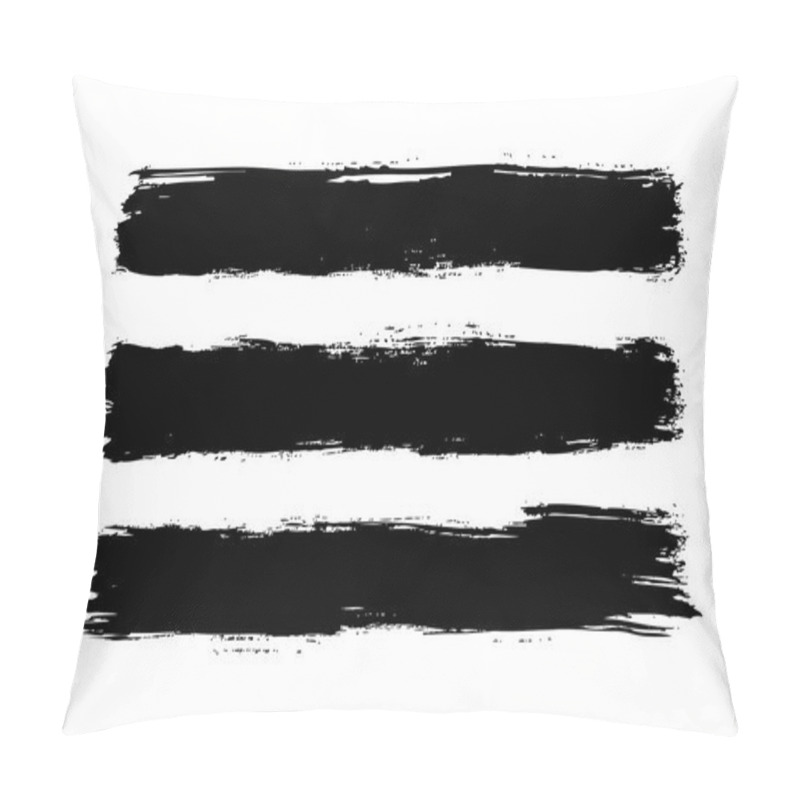 Personality  Black Horizontal Hand Drawn Stripes Pillow Covers