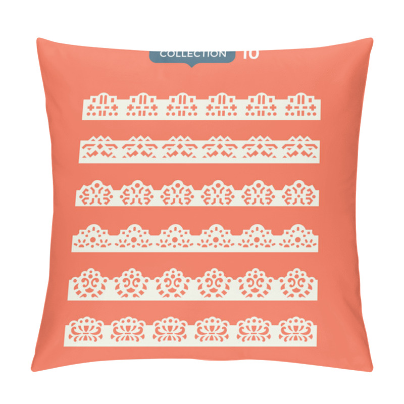 Personality  Set Garter Lace Ornament Vector Cutting File For Cut-out Design Pillow Covers