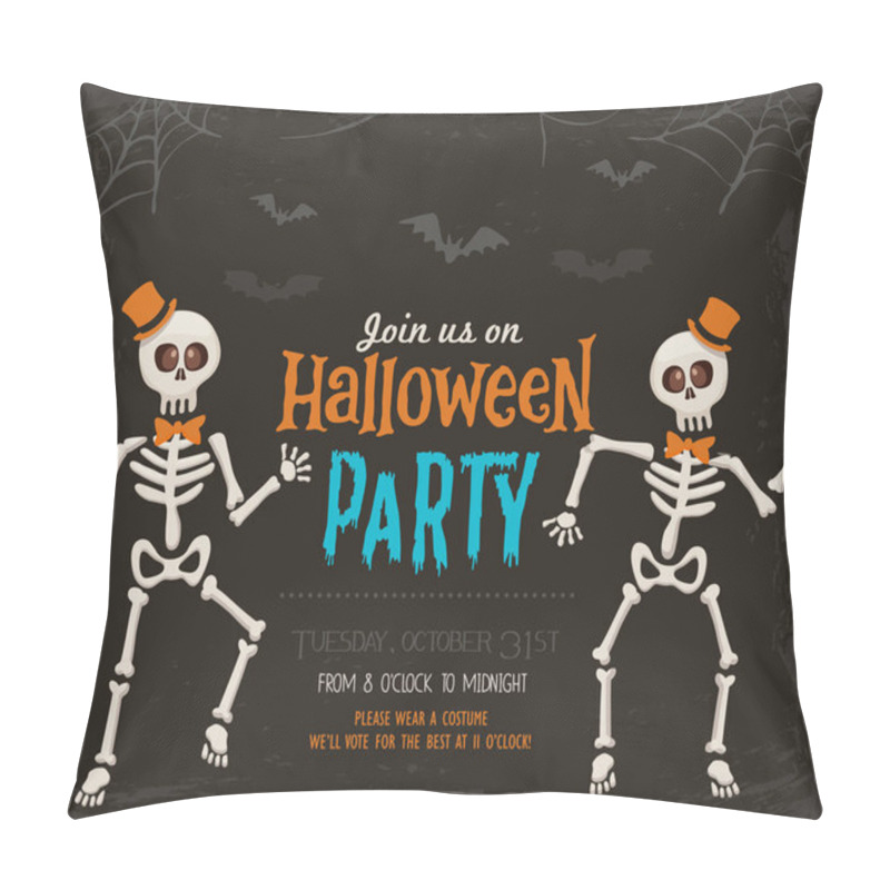 Personality  Halloween Invitation Card Pillow Covers