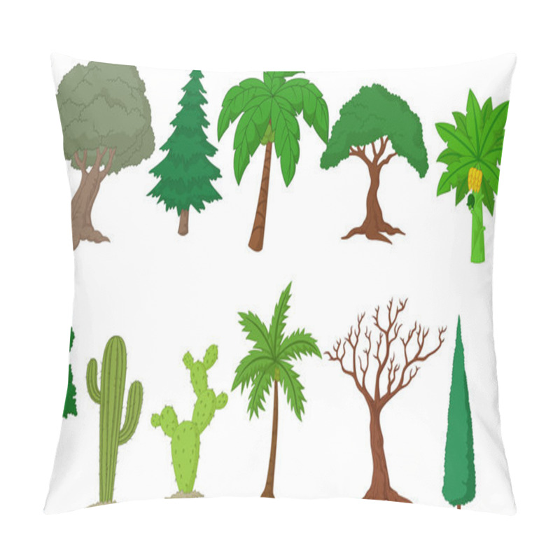 Personality  Various Tree Cartoon Collection Pillow Covers