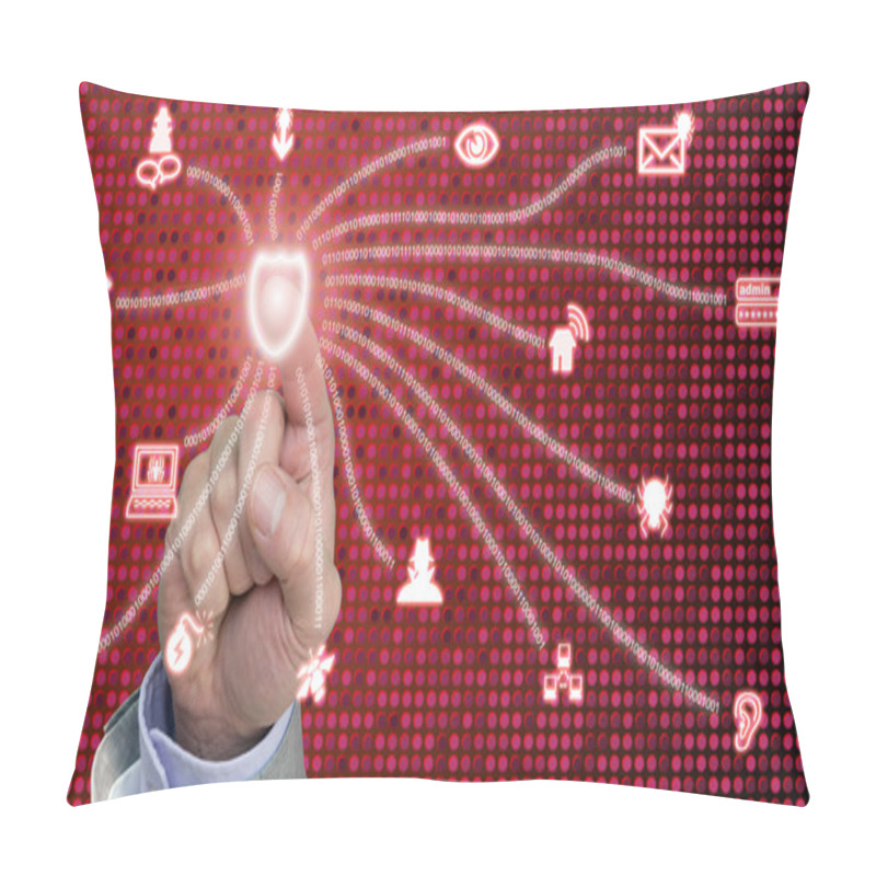 Personality  Cybersecurity Shield Activation Pillow Covers