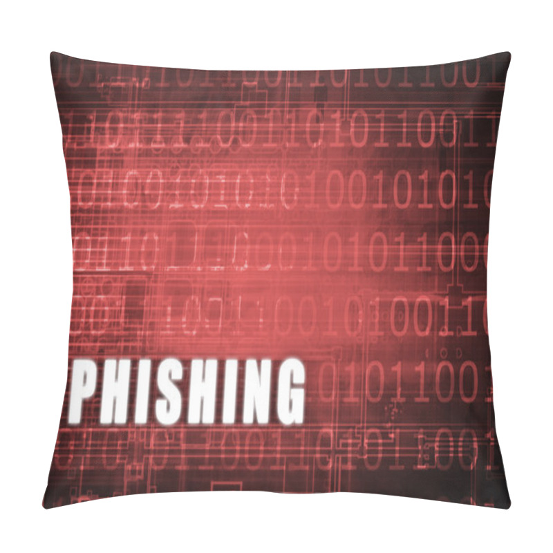 Personality  Phishing Warning Background Pillow Covers