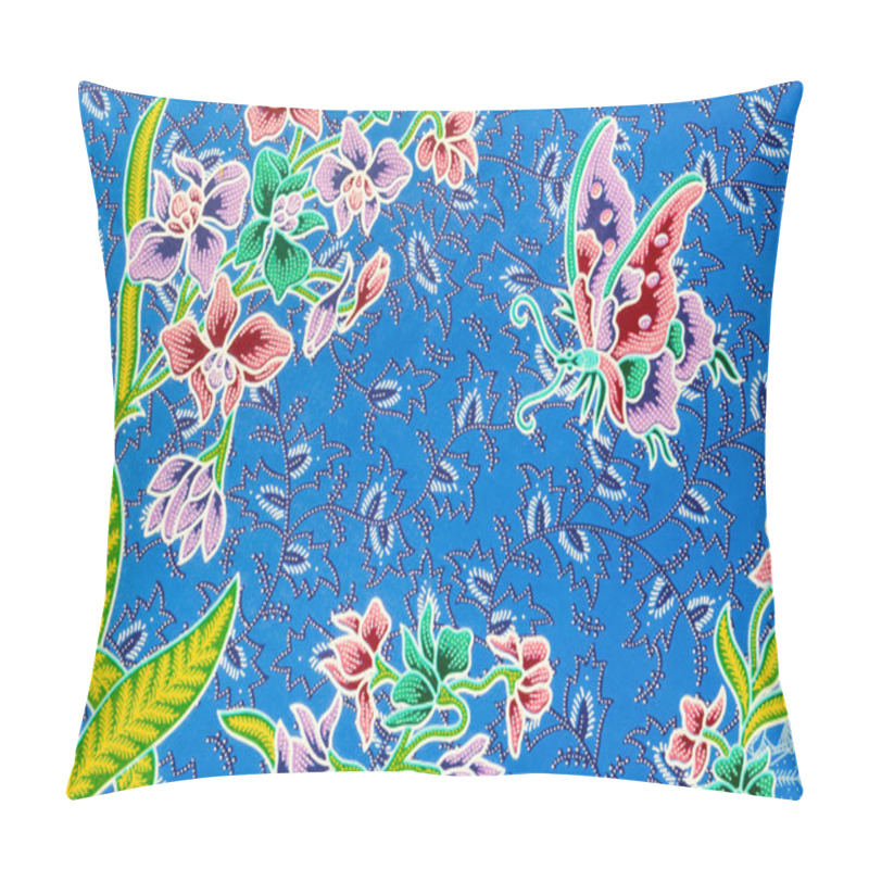 Personality  Flower Pattern Background On Batik Fabric. Pillow Covers