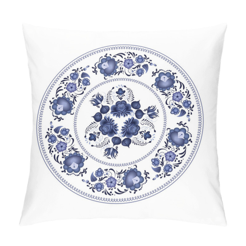 Personality  Vector Gzhel Illustration Pillow Covers