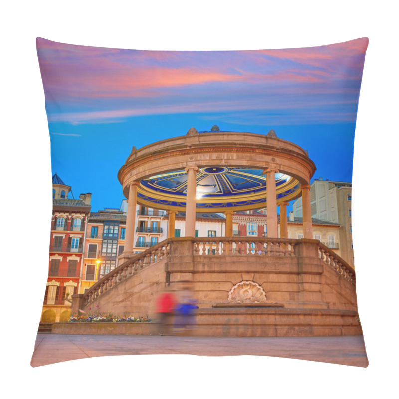 Personality  Pamplona Navarra Spain Plaza Del Castillo Square Pillow Covers