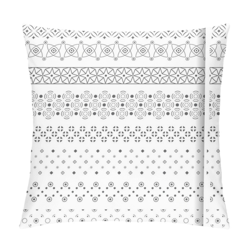 Personality  Set Of Vector Geometrical Dividers Pillow Covers