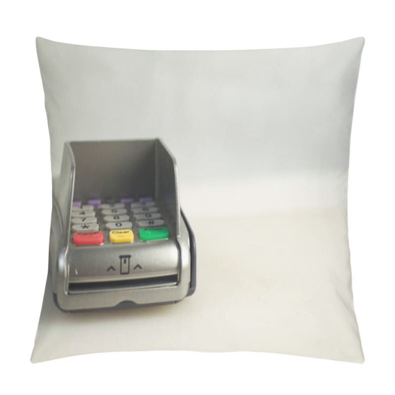 Personality  A Payment Machine Isolated On White Background Pillow Covers