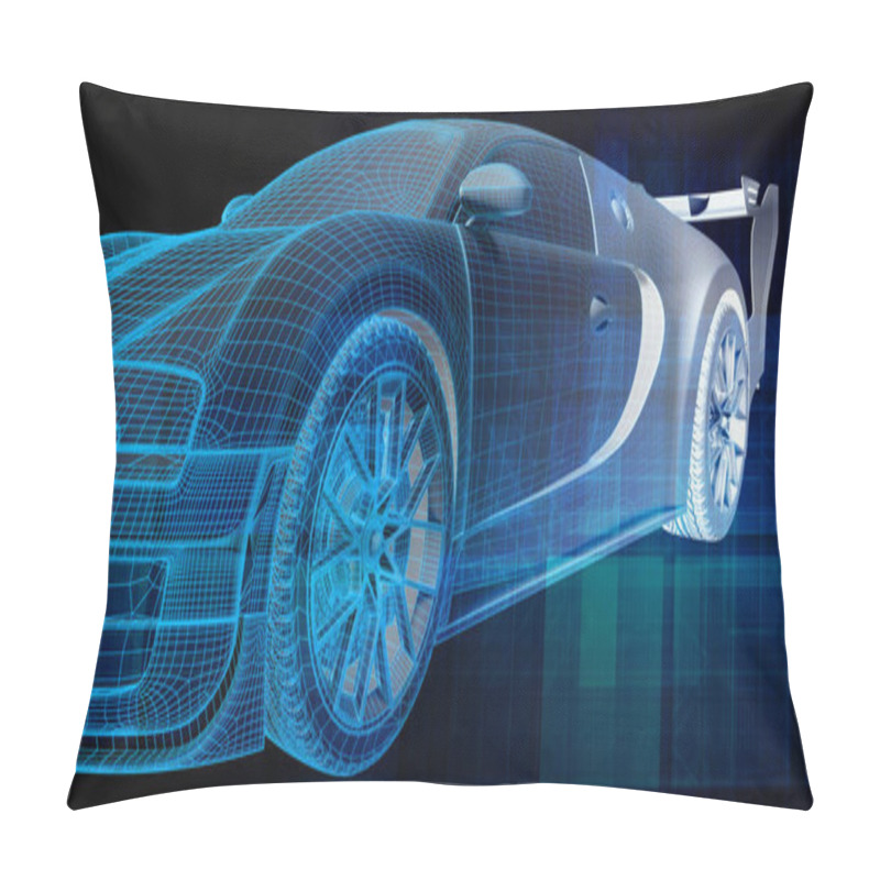 Personality  Car Design Abstract Background Concept Art Pillow Covers