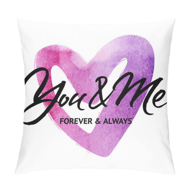 Personality  Wedding Love Card You And Me Forever And Always Pillow Covers