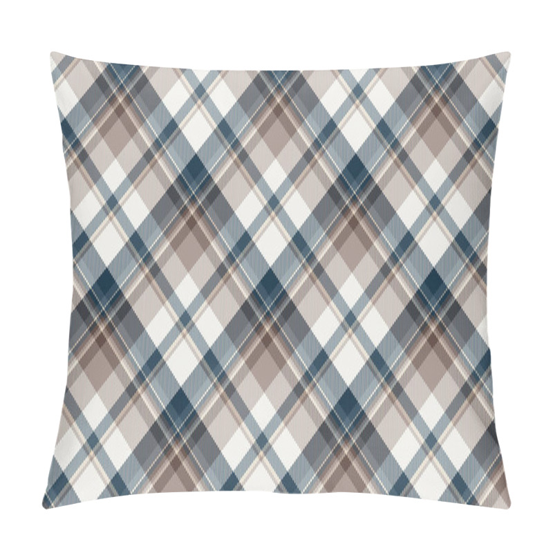 Personality  Tartan Scotland Seamless Plaid Pattern Vector. Retro Background  Pillow Covers