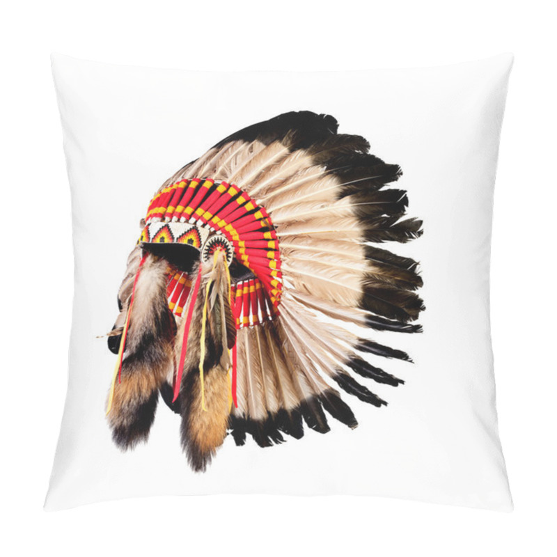 Personality  Native American Indian Chief Headdress (indian Chief Mascot, Ind Pillow Covers